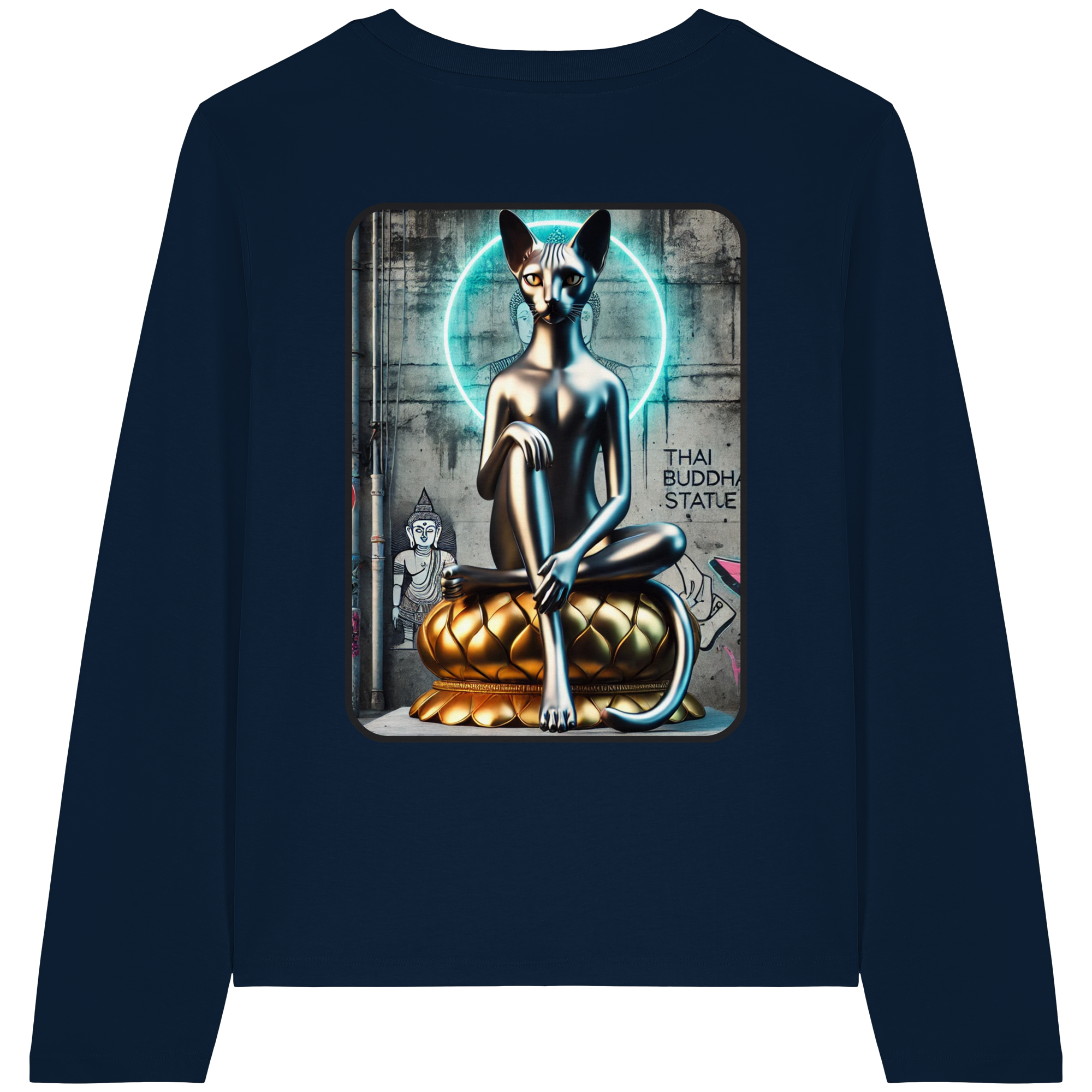Mystic Cat - Womens Organic Longsleeve