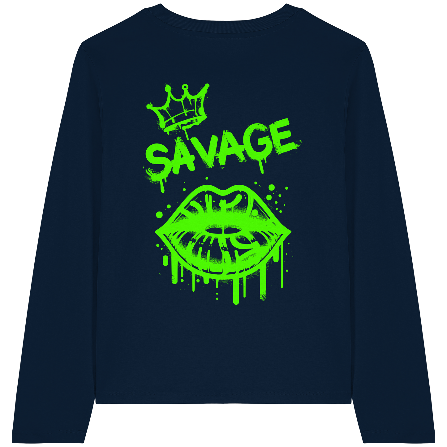 Kiss of Attitude - Womens Organic Longsleeve