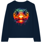 Tropical Sunset - Womens Organic Longsleeve