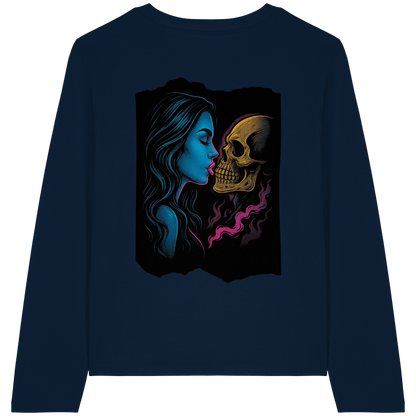 Kissing Skull - Womens Organic Longsleeve