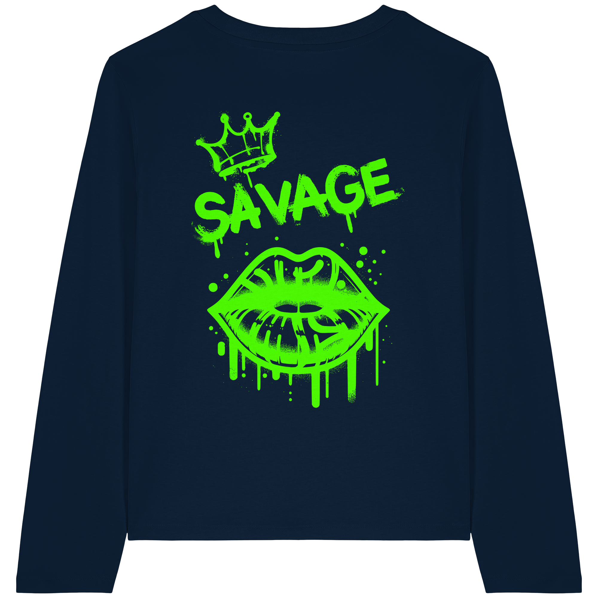 Kiss of Attitude - Womens Organic Longsleeve