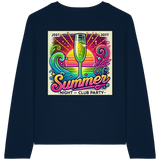 Ambiance de fête estivale - T-shirt bio à manches longues pour femme