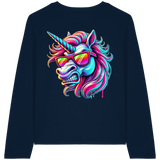 Funky Unicorn - T-shirt bio à manches longues pour femme