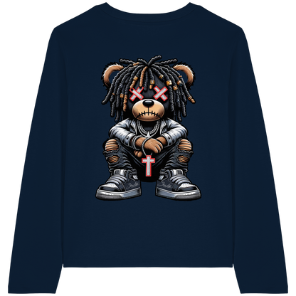 Bad Ass Teddy - Womens Organic Longsleeve