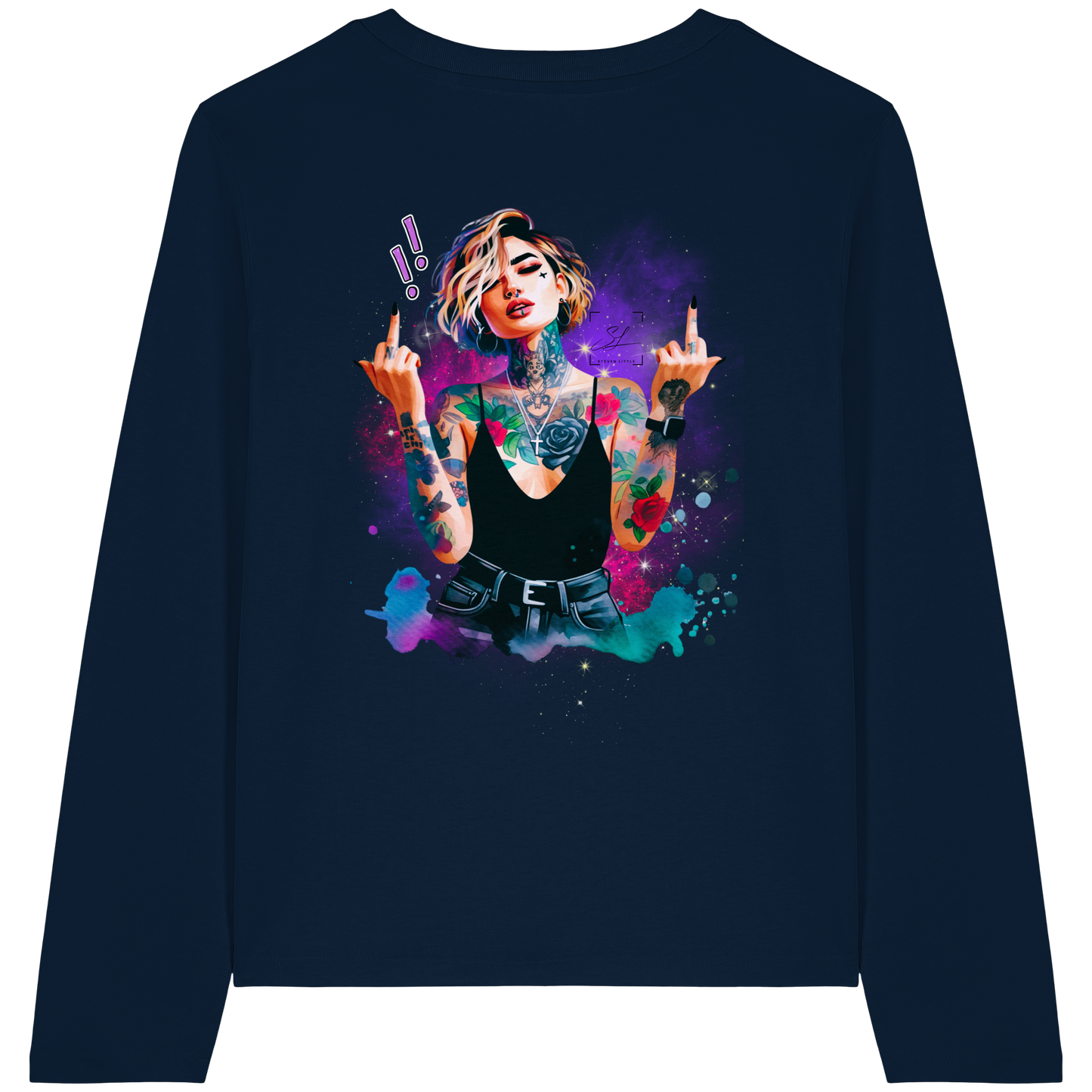 Rebel Rose - Womens Organic Longsleeve