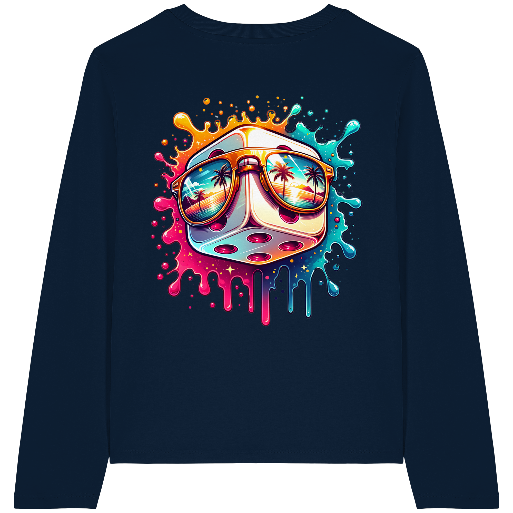 Sunset Vibes Dice - Womens Organic Longsleeve