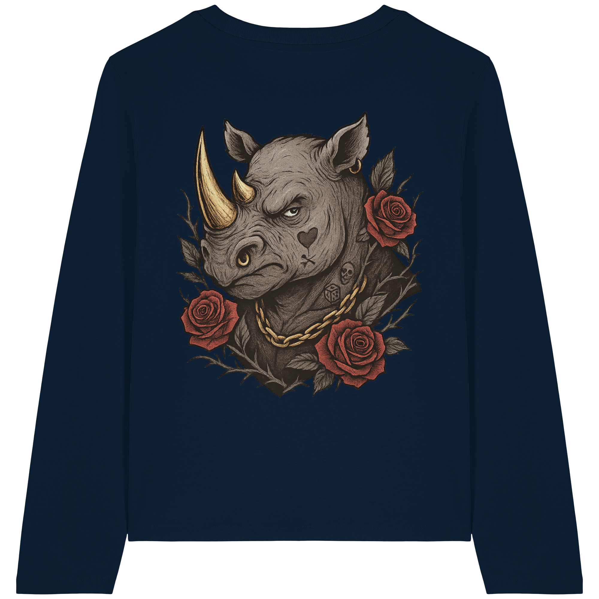 Inked Rhino - Womens Organic Longsleeve