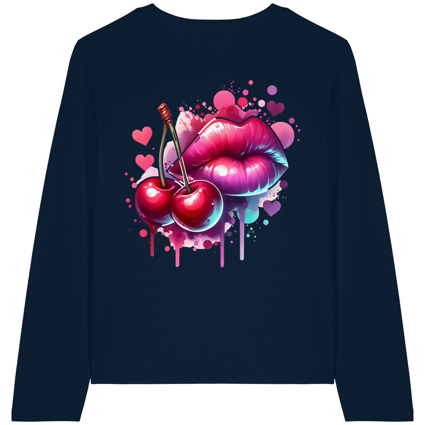Cherry Kiss - Womens Organic Longsleeve