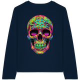 Psychedelic Skull - Womens Organic Longsleeve
