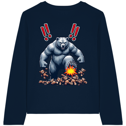 Teddy Terror - Womens Organic Longsleeve