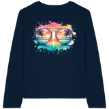 Tropical Sunset Glasses - Womens Organic Longsleeve