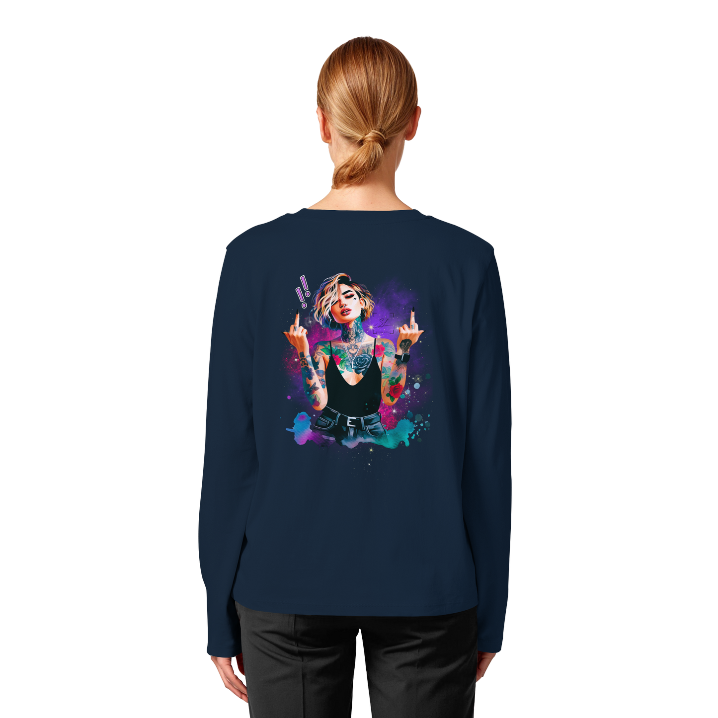 Rebel Rose - Womens Organic Longsleeve