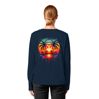 Tropical Sunset - Womens Organic Longsleeve