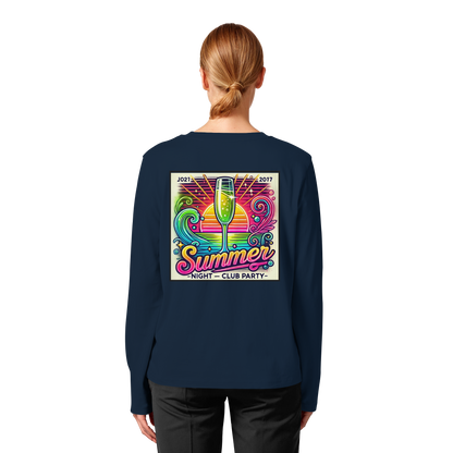 Summer Party Vibes - Womens Organic Longsleeve