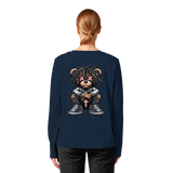 Bad Ass Teddy - Womens Organic Longsleeve