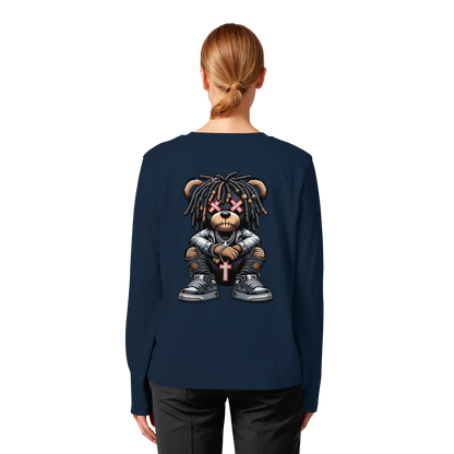 Bad Ass Teddy - Womens Organic Longsleeve