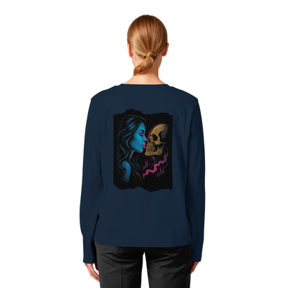 Kissing Skull - Womens Organic Longsleeve