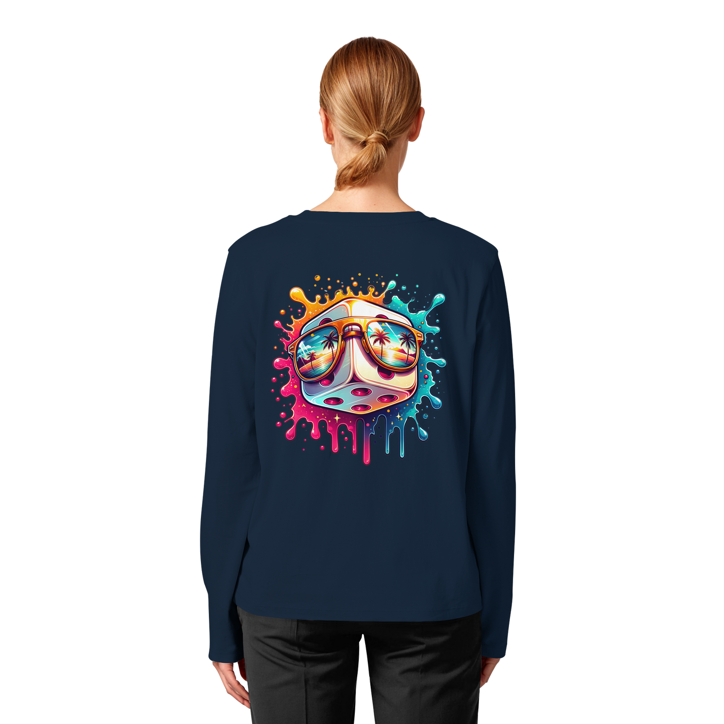 Sunset Vibes Dice - Womens Organic Longsleeve
