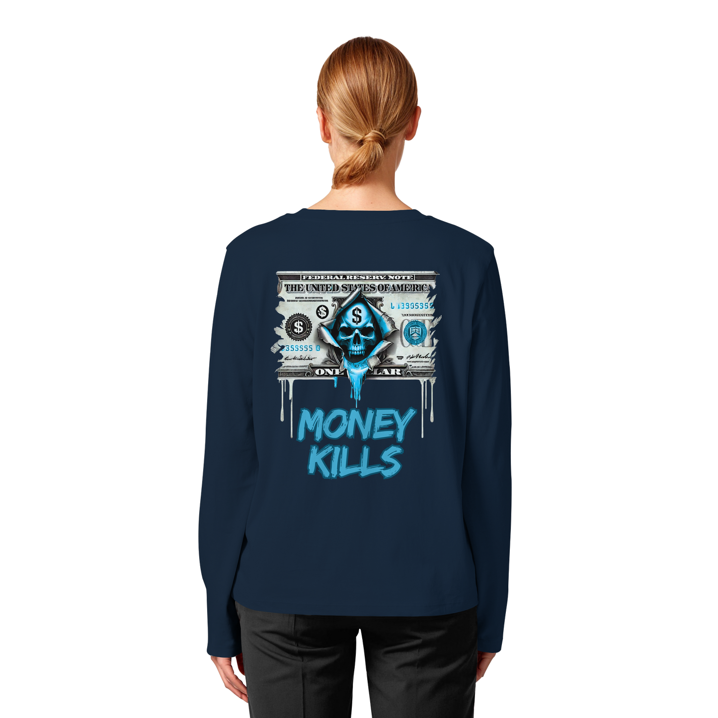 Money Kills - Womens Organic Longsleeve