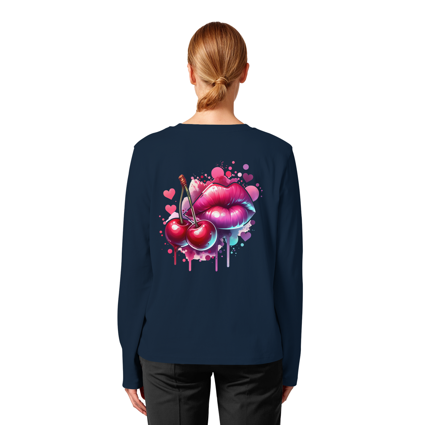 Cherry Kisses - Womens Organic Longsleeve