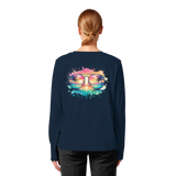 Tropical Sunset Glasses - Womens Organic Longsleeve