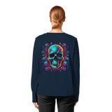 Crâne Galactique - T-shirt bio à manches longues pour femme
