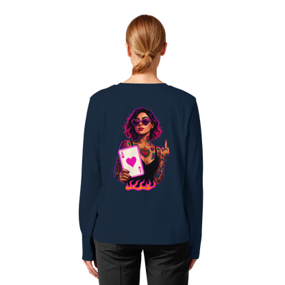 Queen of Hearts - Womens Organic Longsleeve