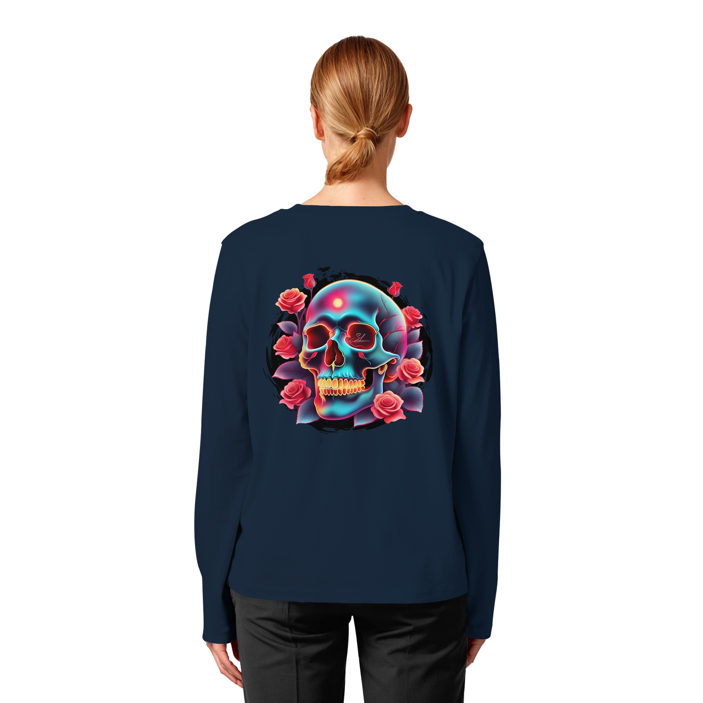 Glow Skull - Womens Organic Longsleeve