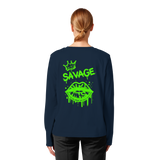Kiss of Attitude - Womens Organic Longsleeve