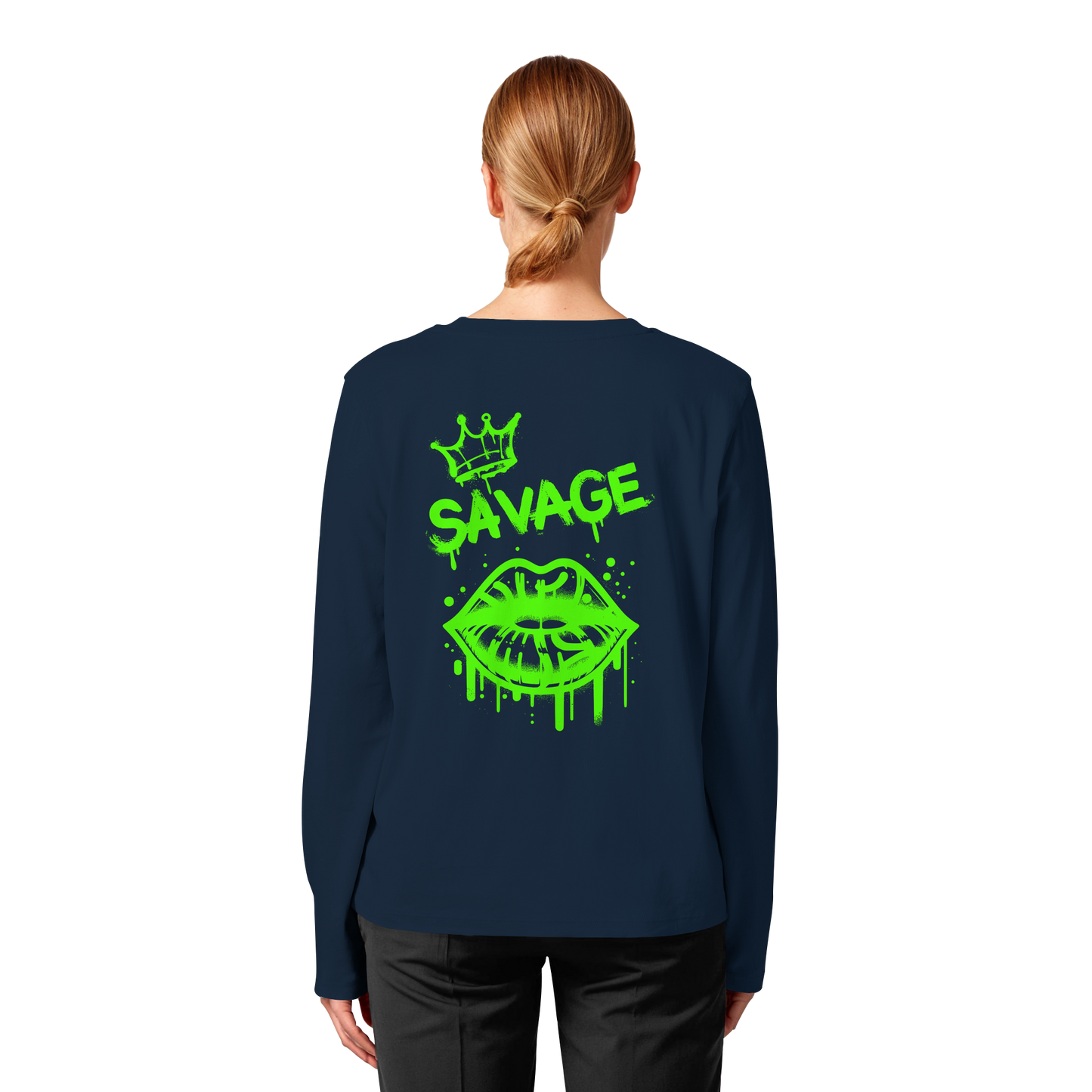 Kiss of Attitude - Womens Organic Longsleeve