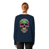 Psychedelic Skull - Womens Organic Longsleeve