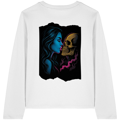 Kissing Skull - Womens Organic Longsleeve