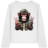 Jungle Ink Monkey - T-shirt bio à manches longues pour femme