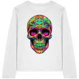 Psychedelic Skull - Womens Organic Longsleeve