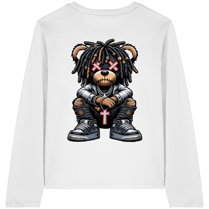 Bad Ass Teddy - Womens Organic Longsleeve