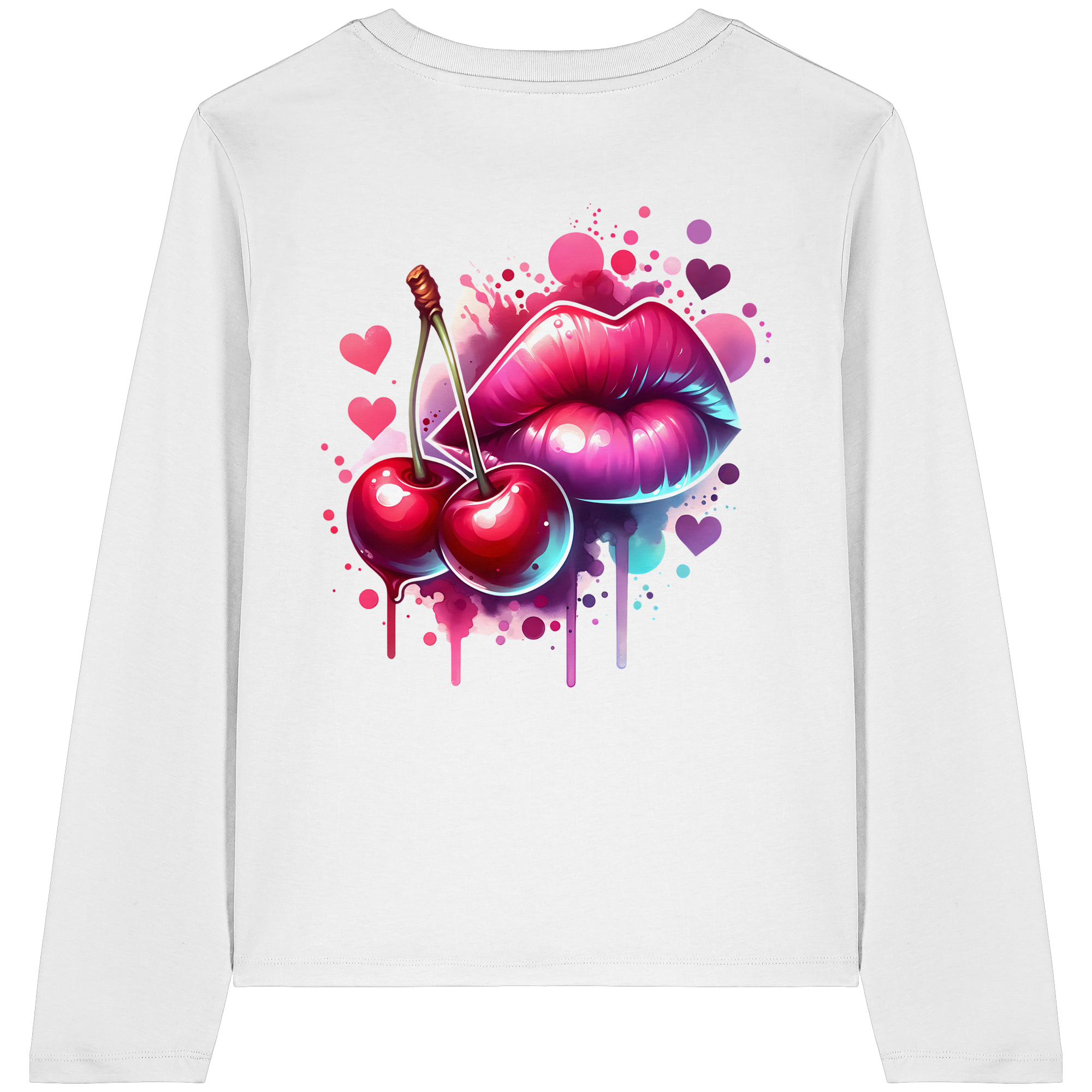 Cherry Kisses - Womens Organic Longsleeve