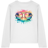 Tropical Sunset Glasses - Womens Organic Longsleeve