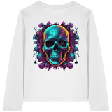 Crâne Galactique - T-shirt bio à manches longues pour femme