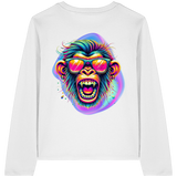 Crazy Chimp - T-shirt bio à manches longues pour femme