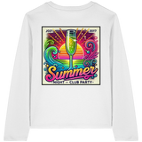 Ambiance de fête estivale - T-shirt bio à manches longues pour femme