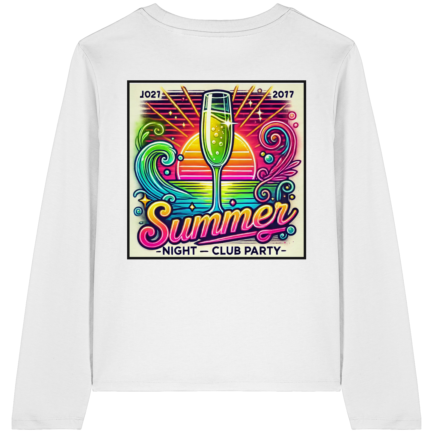 Summer Party Vibes - Womens Organic Longsleeve
