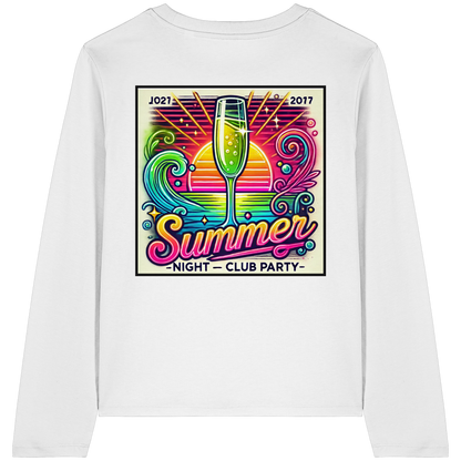 Summer Party Vibes - Womens Organic Longsleeve