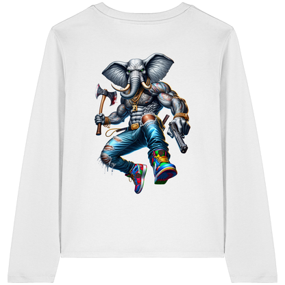 Street King Elefant - Womens Organic Longsleeve