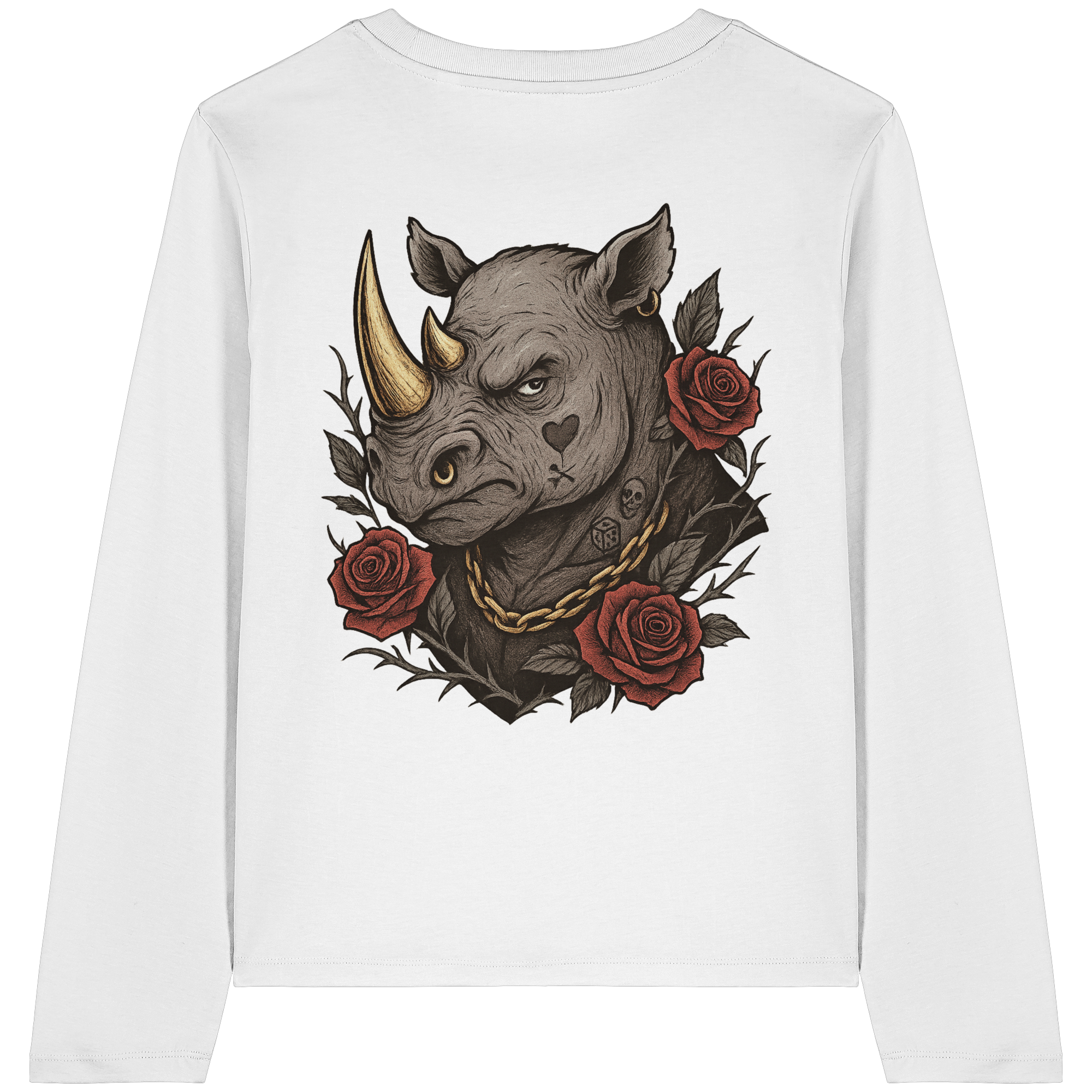 Inked Rhino - Womens Organic Longsleeve