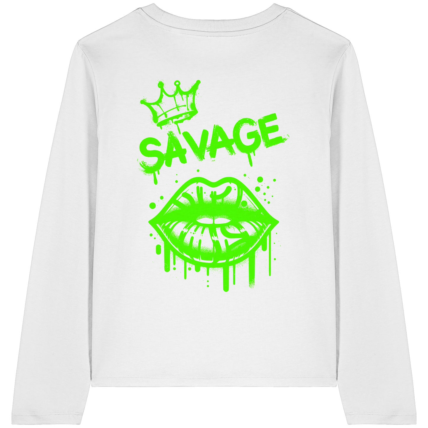 Kiss of Attitude - Womens Organic Longsleeve