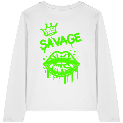 Kiss of Attitude - Womens Organic Longsleeve