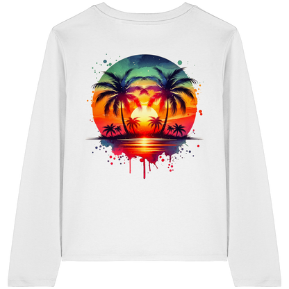 Tropical Sunset - Womens Organic Longsleeve