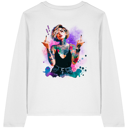 Rebel Rose - Womens Organic Longsleeve
