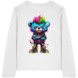 Punk Neon Teddy - Womens Organic Longsleeve