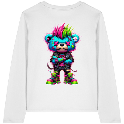 Punk Neon Teddy - Womens Organic Longsleeve
